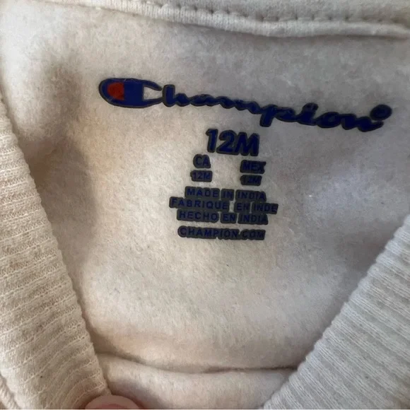 NWT Champion 4 Pieces Cream and Pink Toddler Set- 12M - Picture 6 of 6